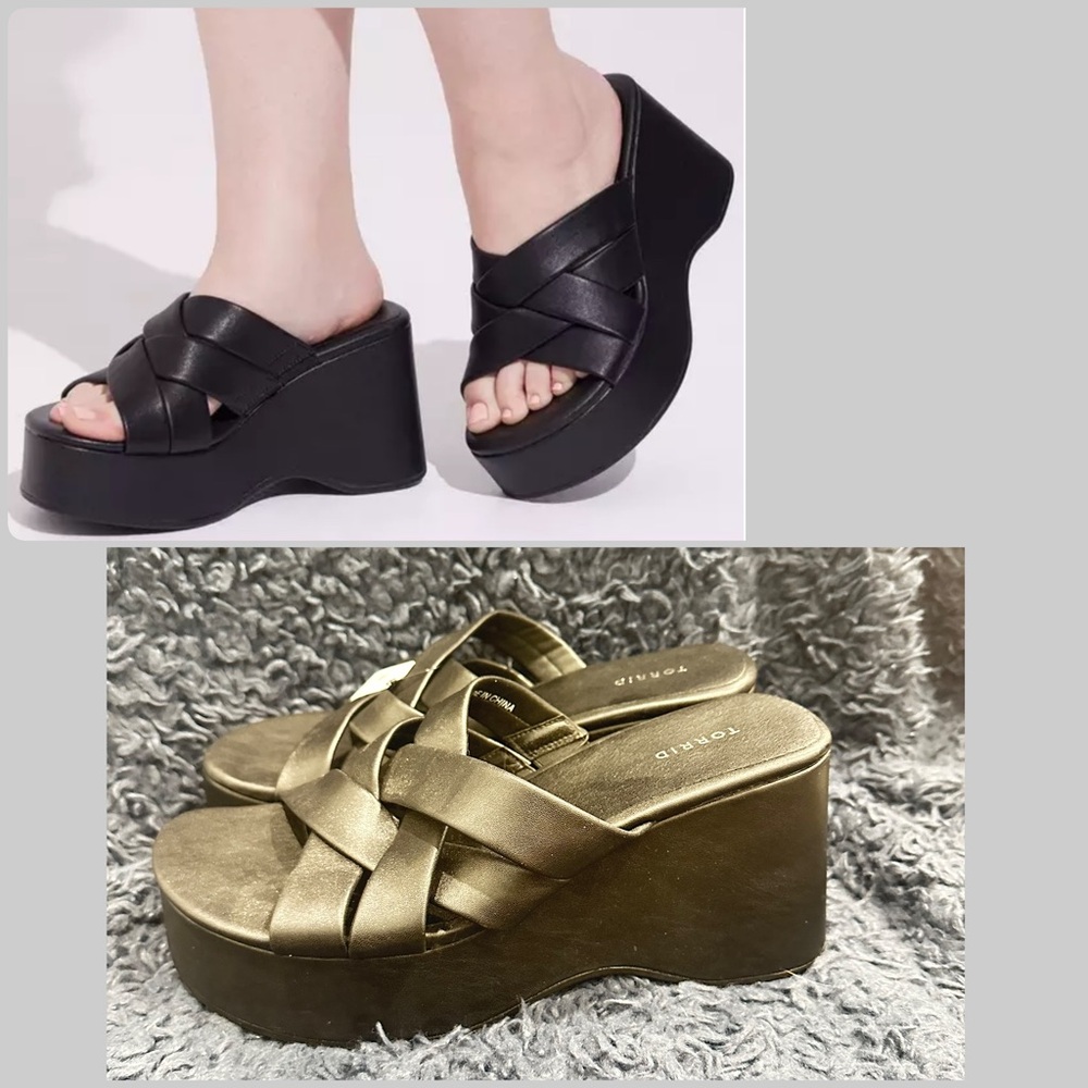 SOLD Torrid Criss Cross Platform Mule